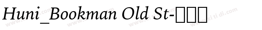 Huni_Bookman Old St字体转换